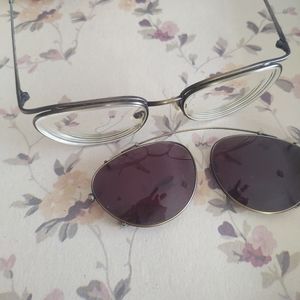 Calvin Klein Rx frames w/ sunglass clip